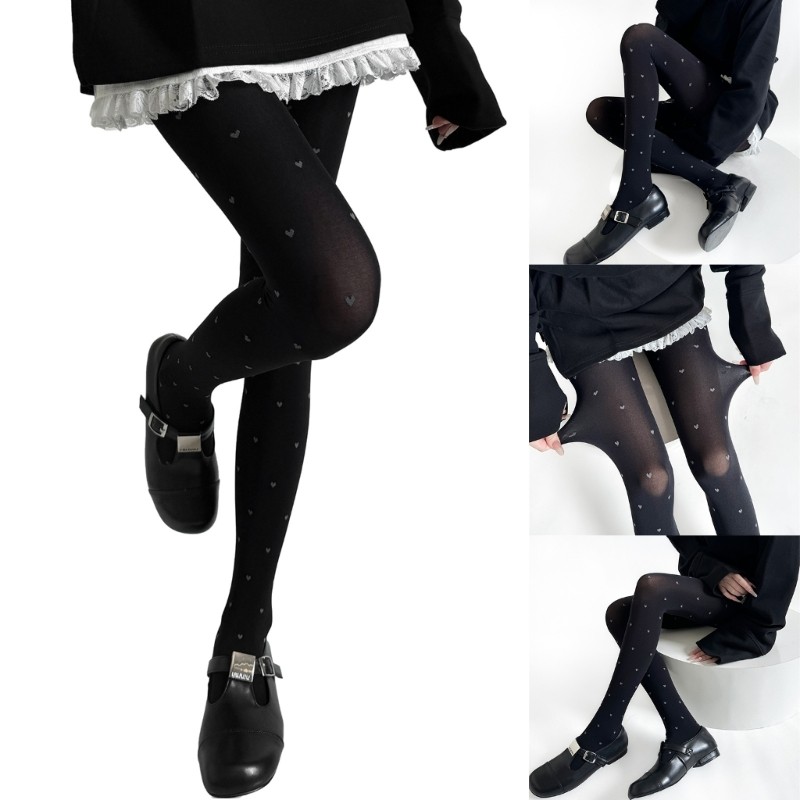 WIT Silk Stocking Semi Opaque Quần có hoa văn Quần đùi Stocking