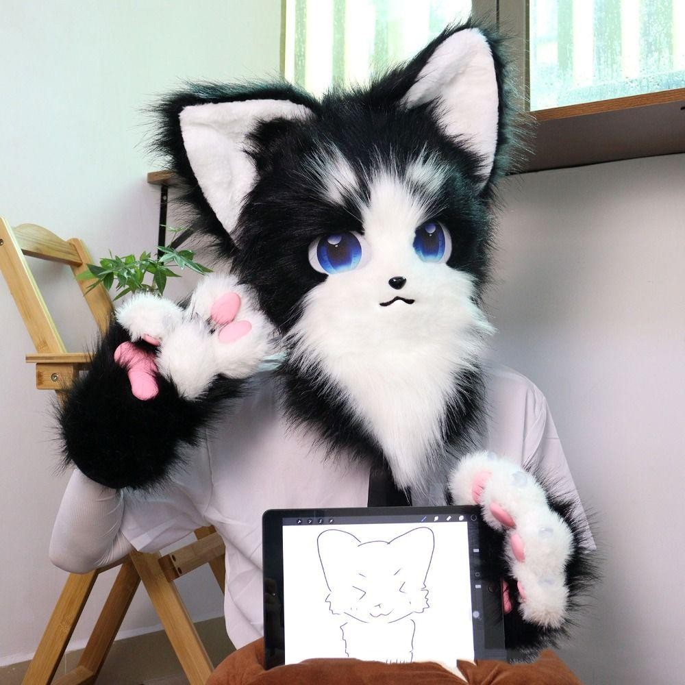 R GANG TAY CAT PAW FURRY, PHONG CÁCH KIGURUMI CHO COSPLAY VÀ QUÀ TẶNG