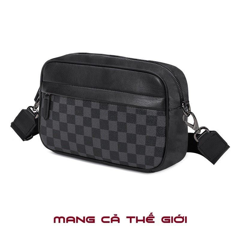 Túi Đưa Thư Đeo Chéo Thời Trang WINDY Cho Nam Đeo Vai Thiết Kế Basic Chất Da Pu Cao Cấp TX-0005