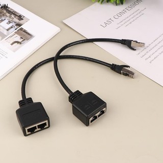 Mingxuan2 Bộ chia Ethernet RJ45 1 Nam đến 2 Nữ Cáp chia cáp LAN Ethernet vn