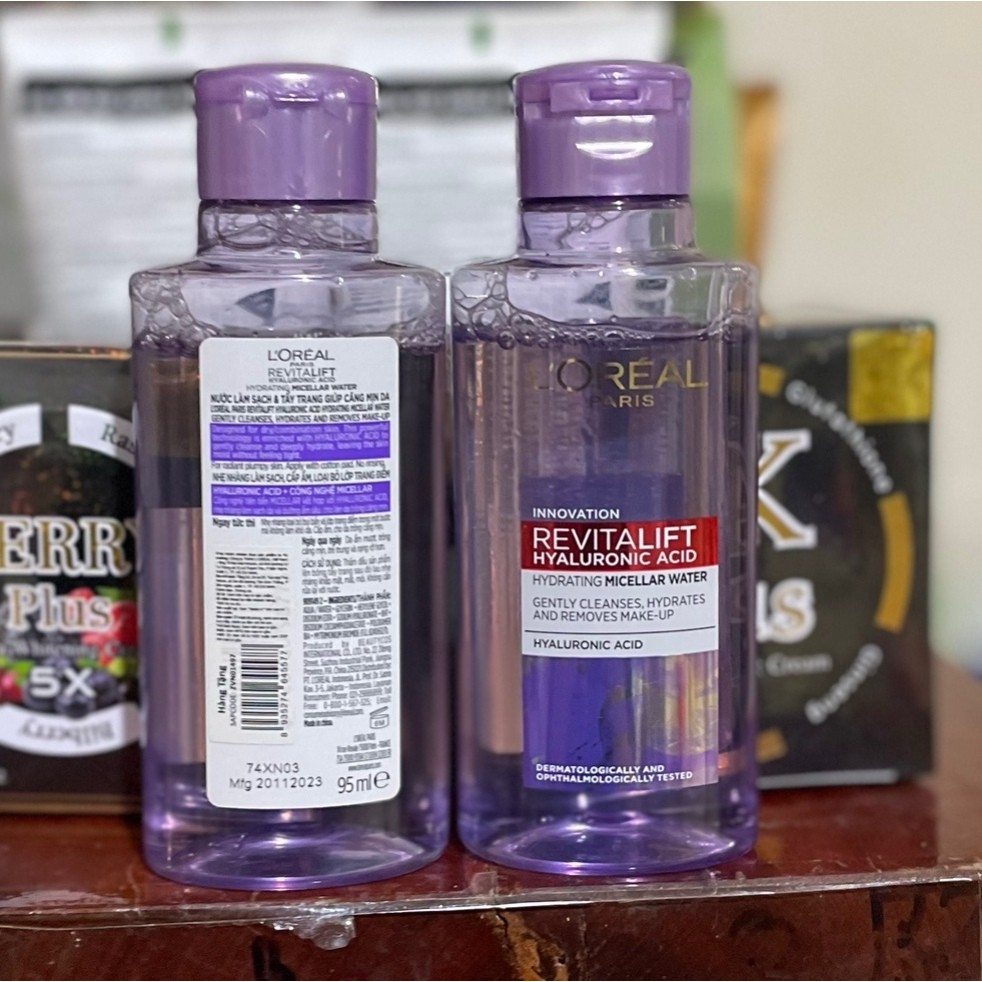 Nước tẩy trang  95ml Loreal Revitalift Tím (mini)