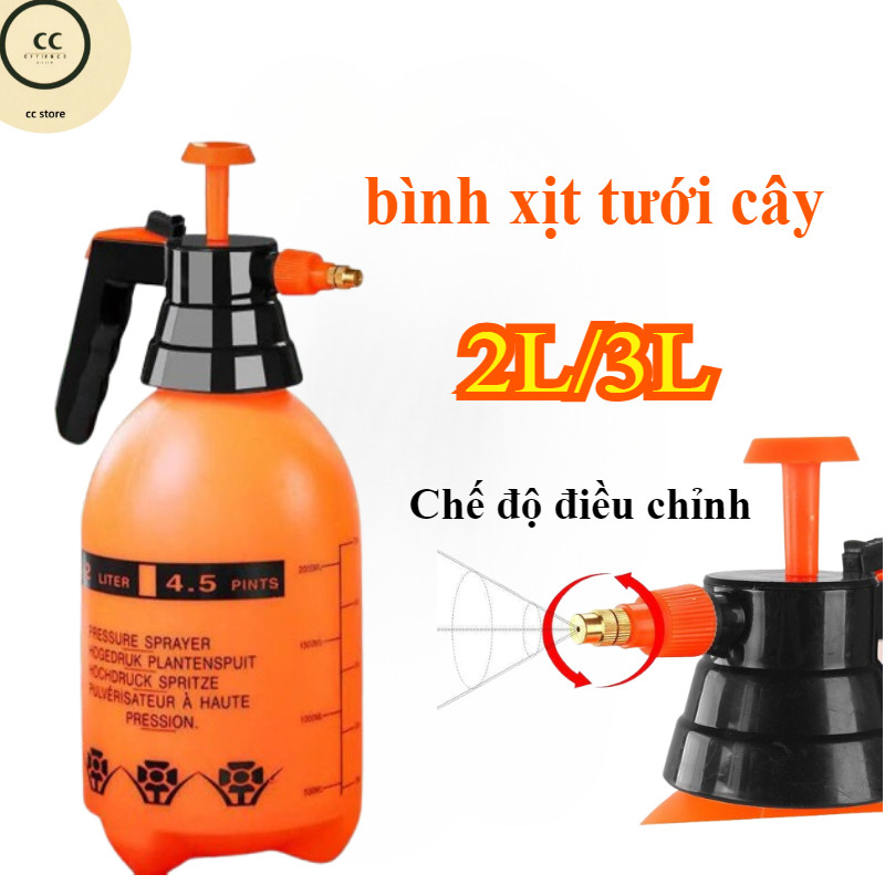 Bình xịt áp suất cao2L/3L,bình xịt tưới cây,bình tưới nước,có thể treo được cất giữ tiện lợi,Thiết kế đa năng