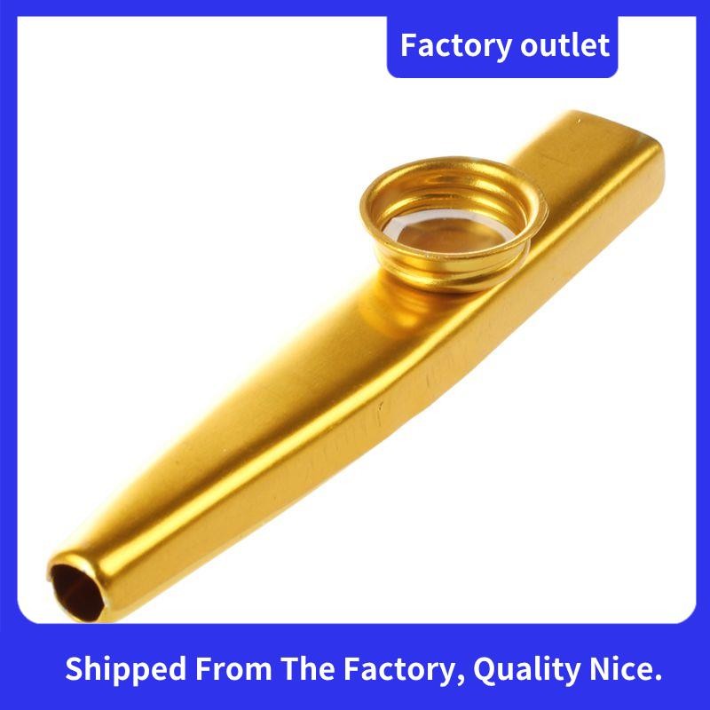 Kim Loại Kazoo Sáo Miệng Nhạc Cụ Harmonica Thiết Thực Vàng
