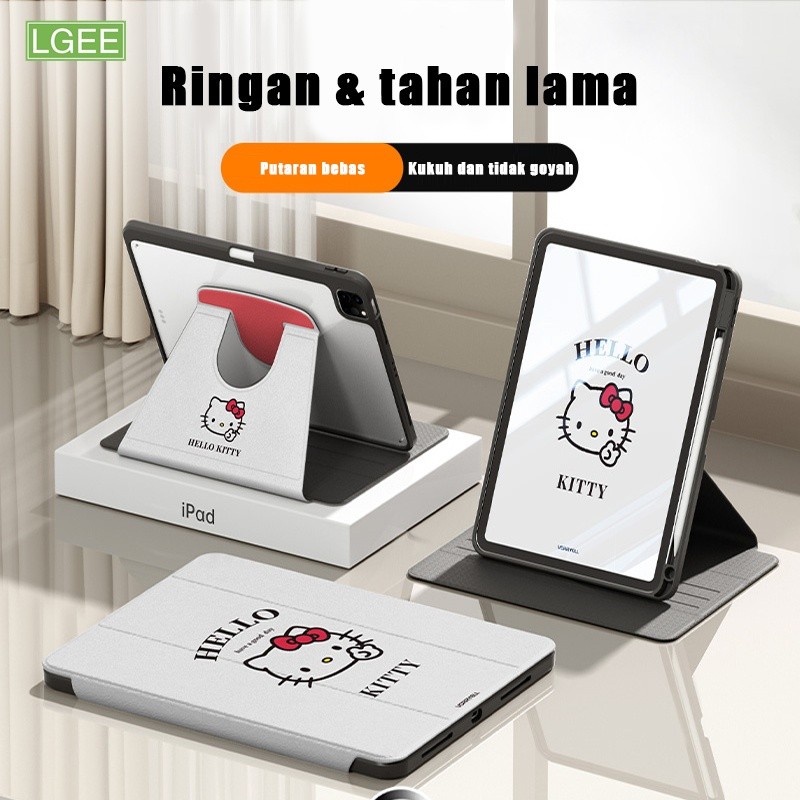 Ốp lưng Desain Lipat 3 Putar 720° IPad 9th iPad Air 6 Air5 Ốp Lưng Có Khe Cắm Pena Cho iPad Gen 10 T