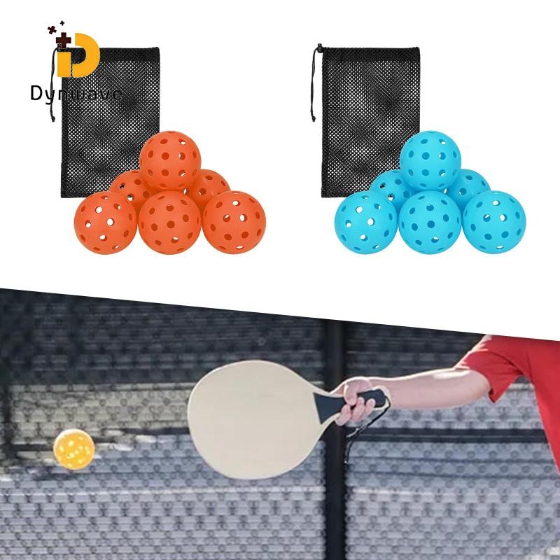Dynwave 6x 40 Lỗ Quả Bóng Pickleball Kích Thước Chính Thức Bóng Dưa Chính Xác Cho Ngoài Trời Sanctio