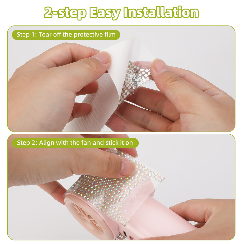 Nhãn dán quạt tốc độ cao Goojodoq Quạt di động Nhãn dán kim cương DIY | BigBuy360 - bigbuy360.vn