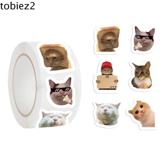Nhãn dán mèo dễ thương TOBIEMI, Nhãn dán mèo hoạt hình thời trang DIY, Sổ tay Giấy Kawaii Quà tặng sinh nhật vui nhộn