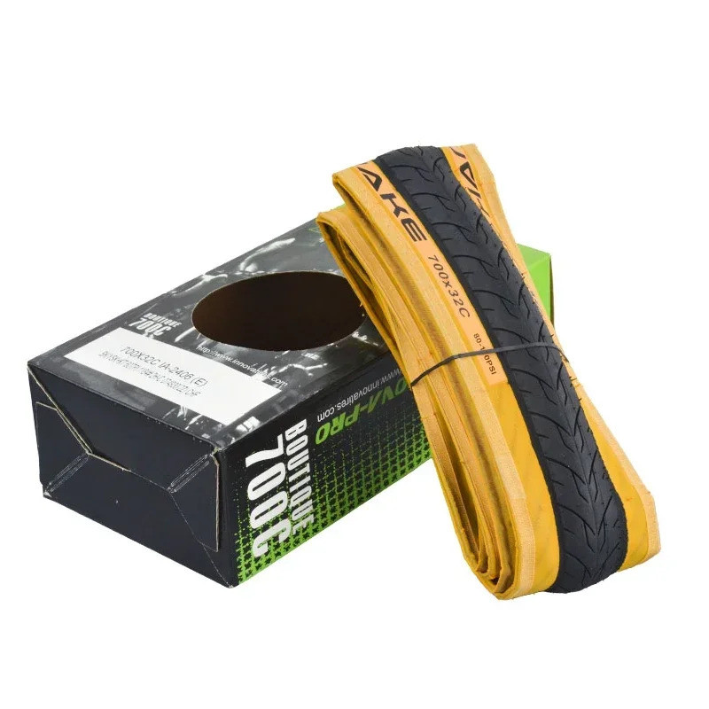 Innova 700x28C 700x32C 700x35C Sỏi Xe Đạp Đường Bộ Lốp 60TPI Nhẹ Gấp 700C Xe Đạp Màu Vàng Sidewall L