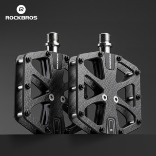  Rockbros Xe Đạp Sợi Carbon Bàn Đạp Phẳng MTB Xe Đạp Đường Bộ Nhẹ Chống Trơn Trượt Mang Bàn Đạp Xe Đạp Thoải Mái Dễ Dàng Đi Xe Đạp Bền Bàn Đạp Phụ Kiện Xe Đạp 