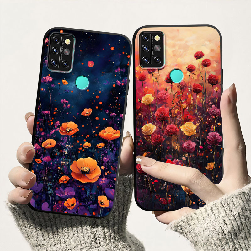 Vỏ Thời Trang Cho Umidigi A9 A5 Pro Ốp Lưng In Màu Hoa Silicon Mềm TPU Vỏ Điện Thoại Chống Sốc Cho U