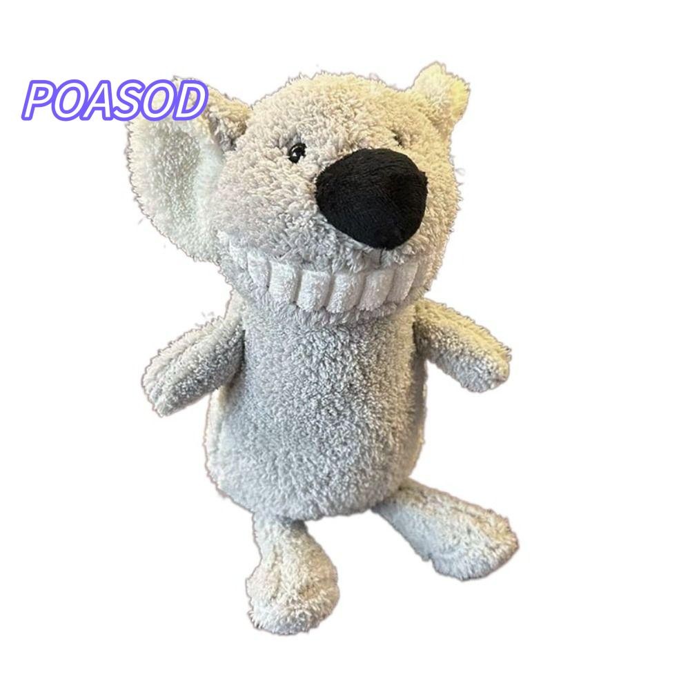 MAYSHOW Mỉm Cười Răng Lớn Đồ Chơi Sang Trọng, Búp Bê Thú Nhồi Bông Mềm Dễ Thương, Ngộ nghĩnh Nifty S