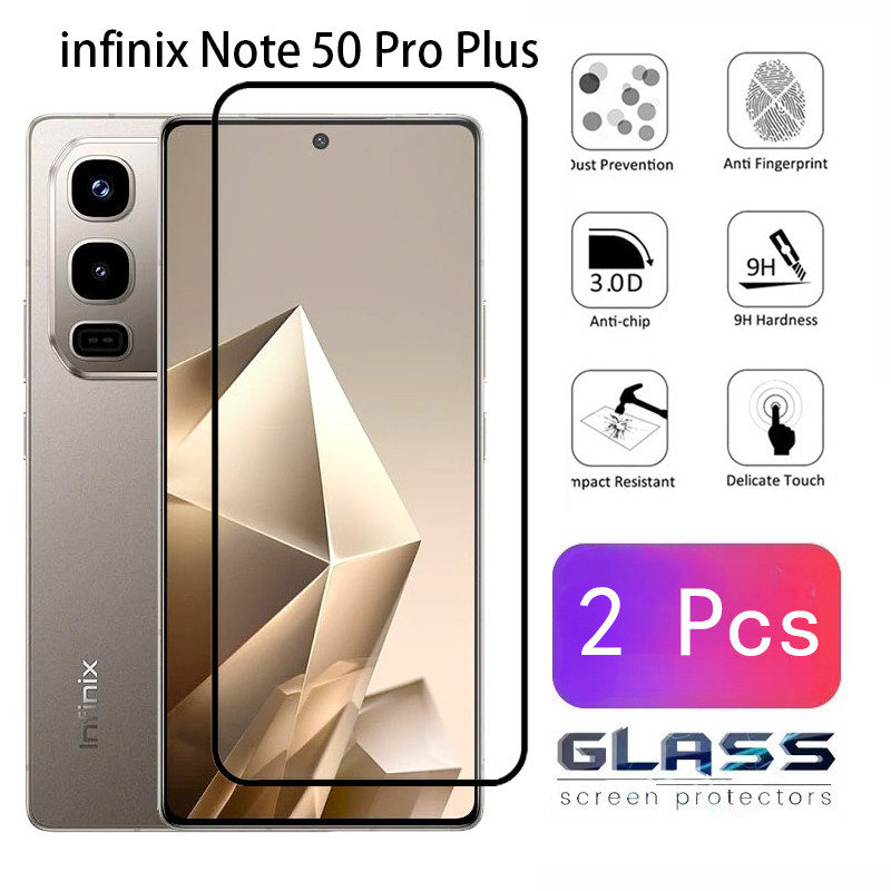 2 Chiếc Infinix Note 50 Pro Plus Kính Cường Lực Cho Infinix Note 50 Pro Plus 4G 5G Bảo Vệ Màn Hình 9