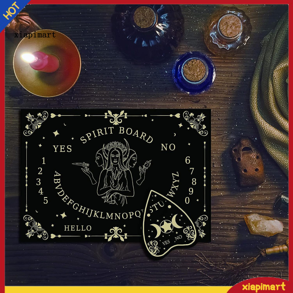{xiapimart} Fortune Teller Board Ouija Talking Board Mở khóa Hướng dẫn huyền bí với câu đố bảng Ouij