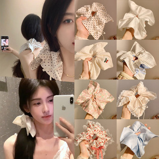  Ren Vuông Khăn Ruột Lớn Dây Buộc Tóc Cho Nữ Cao Cấp Quá Khổ Scrunchies Phụ Kiện Tóc 