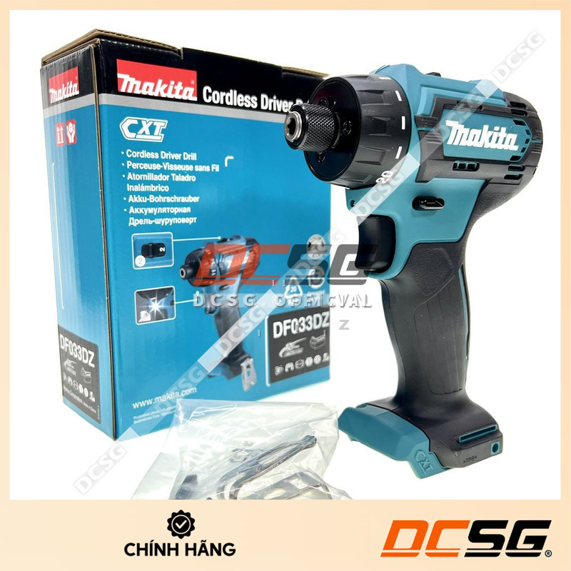 Máy khoan và vặn vít dùng pin 12Vmax Makita DF033DZ (không pin sạc) | DCSG Store