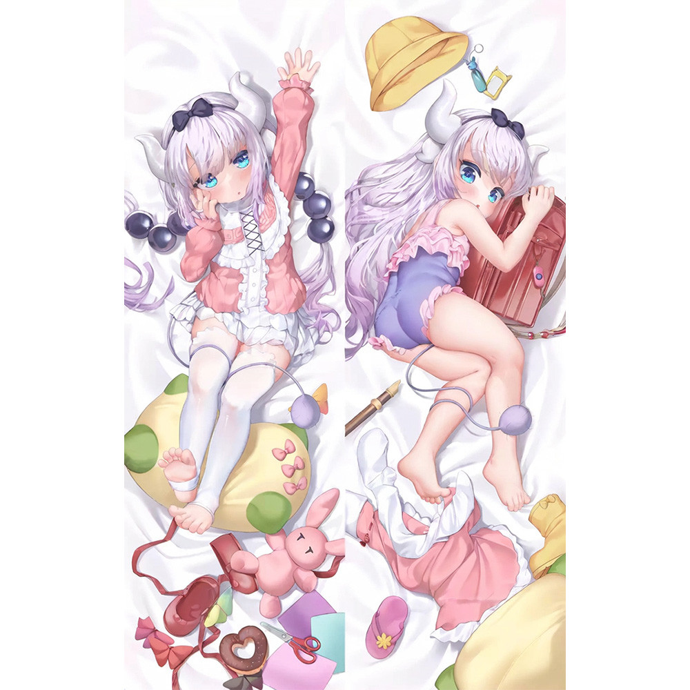 Cô Kobayashi 's Dragon Maid Kanna Kamui Dakimakura Vỏ Gối Ôm Thân Gối