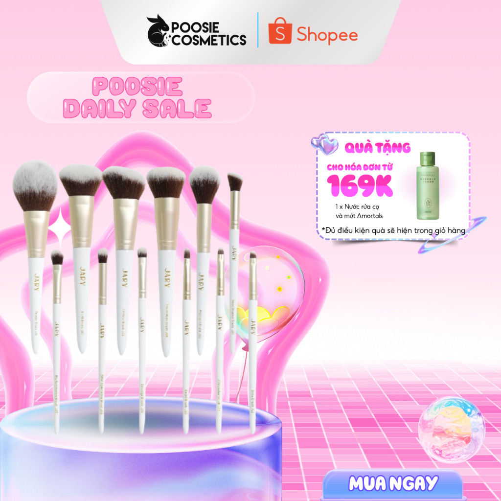 Bộ cọ trang điểm cao cấp thuần chay Jary Makeup Brush - Lẻ 1 cây