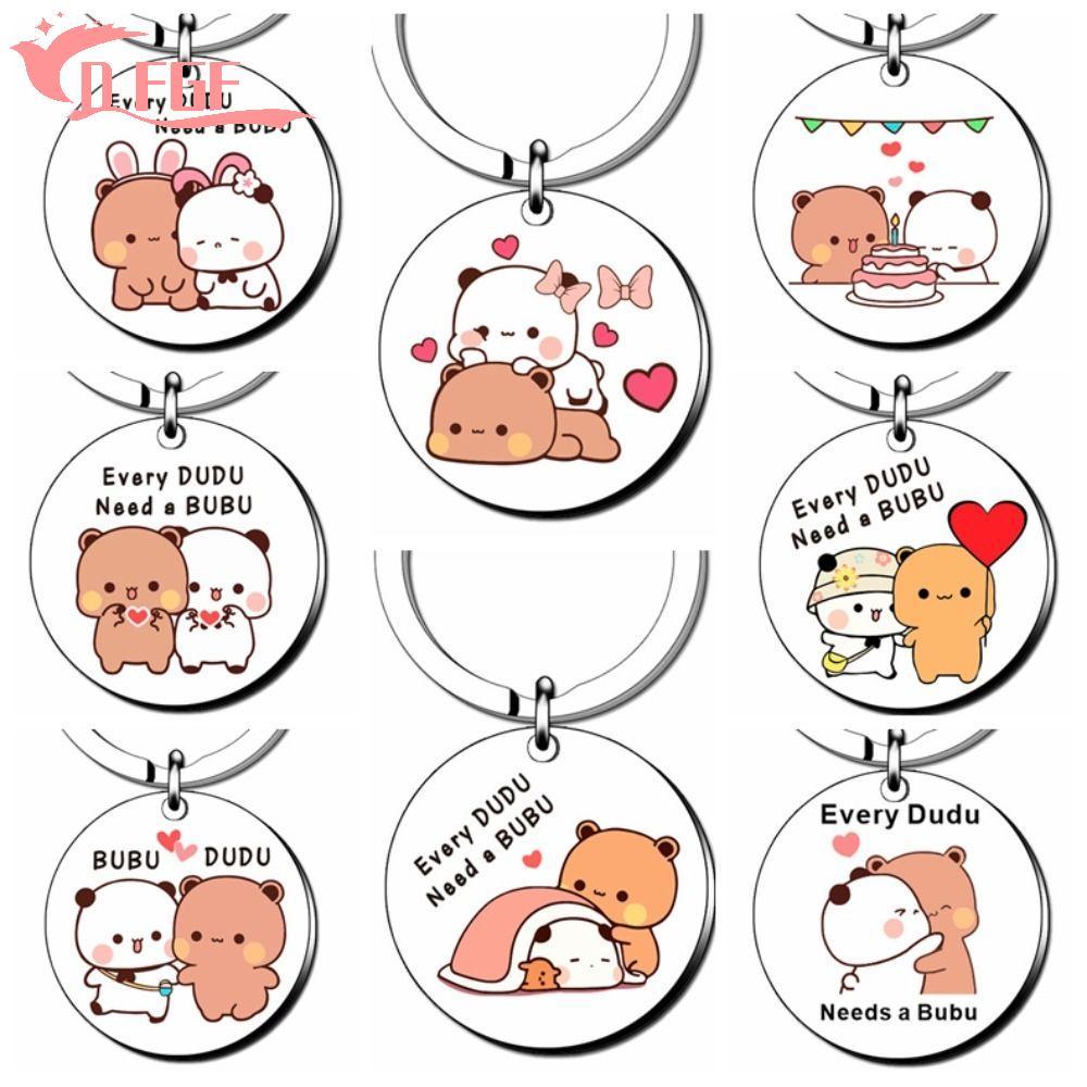 DFGF Bubu Dudu Móc Chìa Khóa, Thép Không Gỉ Mọi Dudu Cần Mặt Dây Chuyền Bubu Bubu Dudu, Món Quà Tran