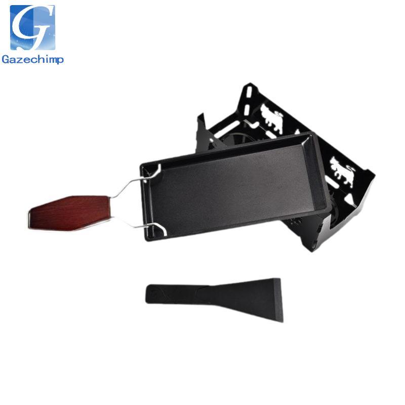 Gazechimp Nến Phô Mai Raclette Mini Inox Có Tay Cầm Thìa BBQ Phô Mai