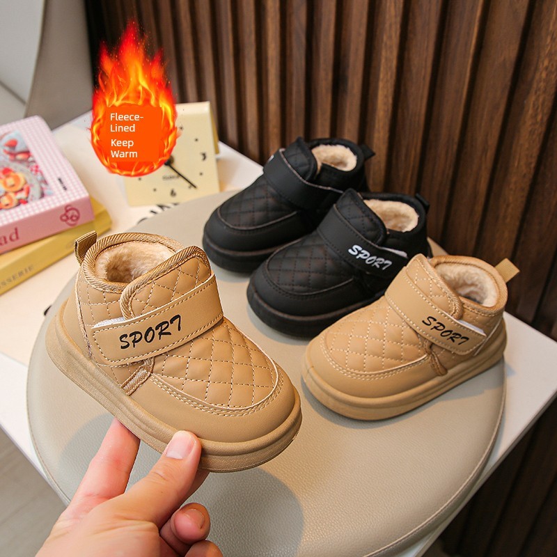 bốt cho bé gái bốt lông cho bé gái Giày bông cho bé gái mùa đông 2025 mẫu mới ấm áp cho bé gái bốt b