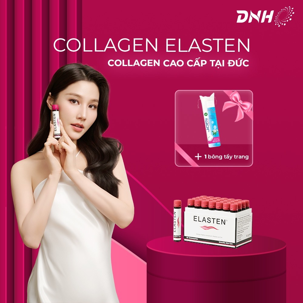 Elasten Collagen Đức – Collagen Peptide Dạng Uống, Căng Mịn & Giảm Nhăn Da (28 Ống x 25ml)