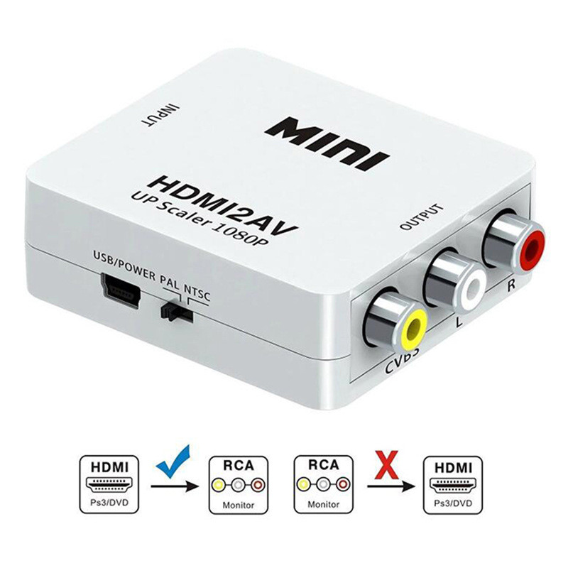 Nhà máy Bộ chuyển đổi HDMI sang AV HDMI2AV HDMI sang RCA HDMI 1080P [dse]