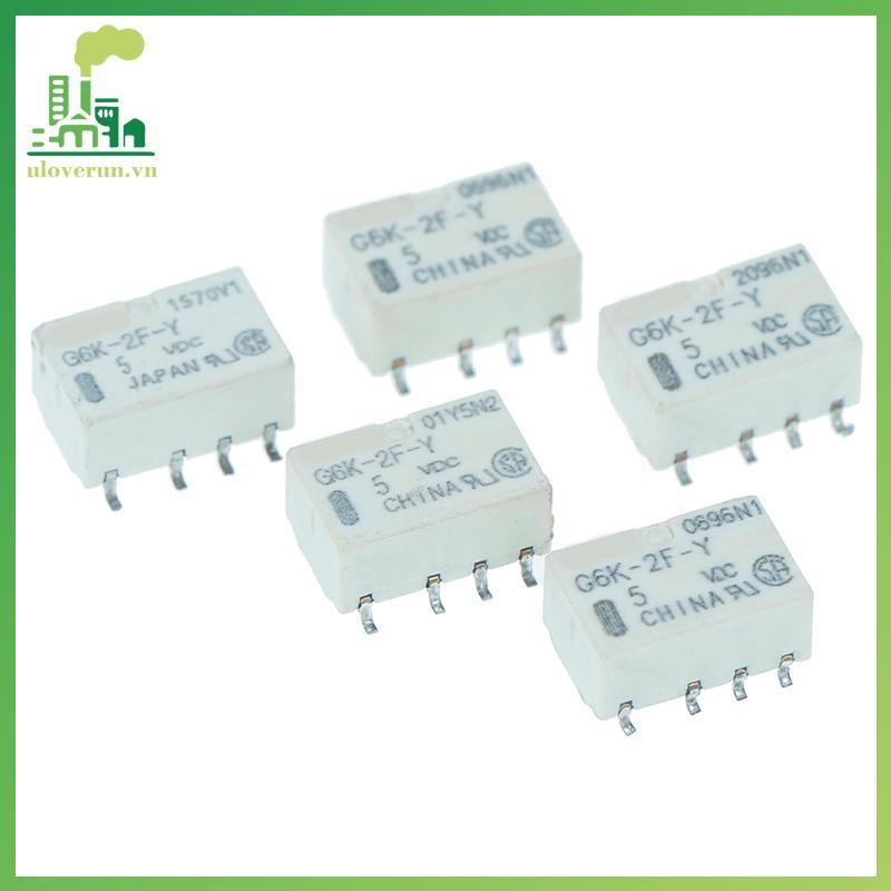 Uloverun 5 chiếc dc 5v smd g6k-2f-y rơle tín hiệu 8pin cho rơle omron vn