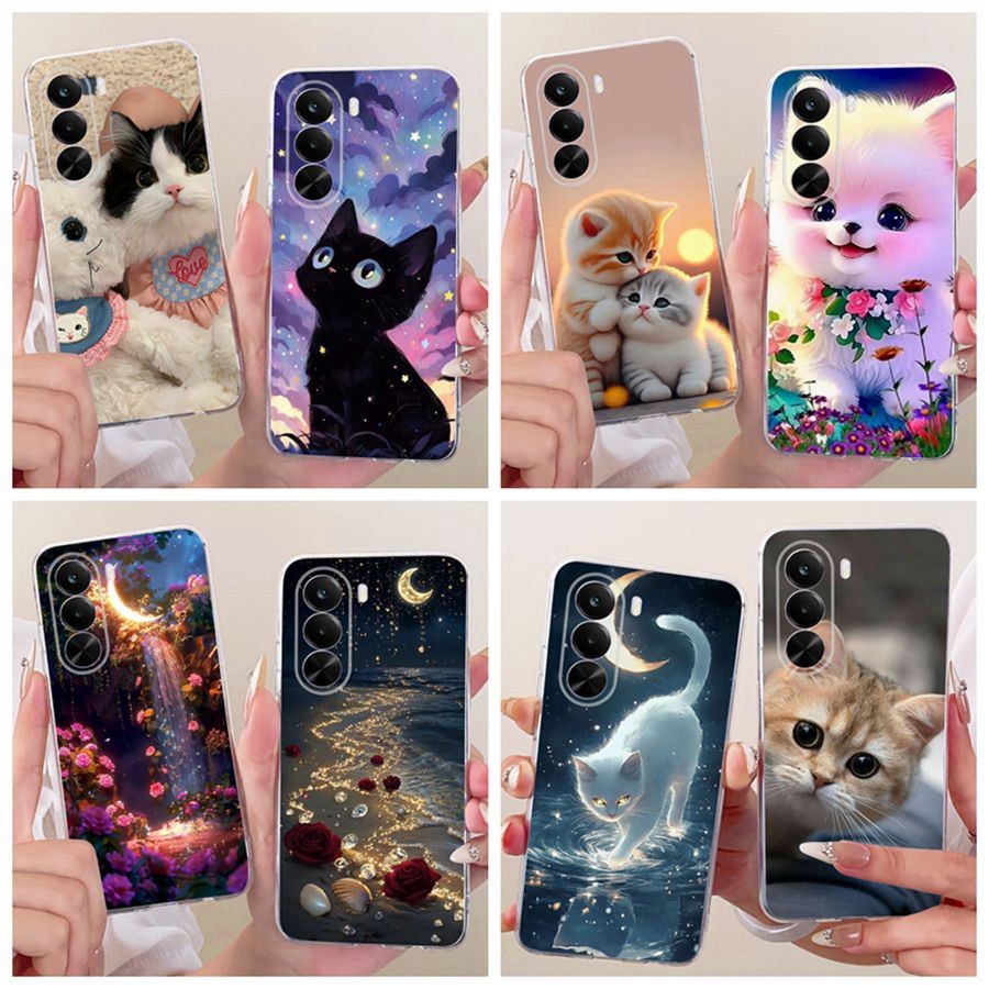 Dành Cho Realme P4x 5G Ốp Lưng Hoạt Hình Dễ Thương Toàn Cầu RMX5108 Silicon Mềm TPU Ốp Điện Thoại Ch