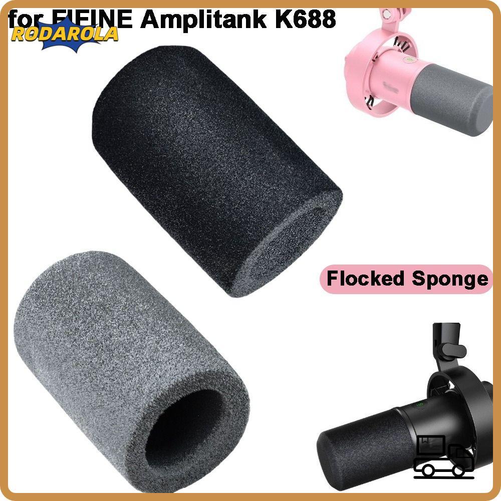 RODAROLA 1 Chiếc Mic Kính Chắn Gió, Vỏ Micro Chống Gió Thay Thế, Bọt Xốp Xốp Đổ Xô Giảm Tiếng Ồn Cho