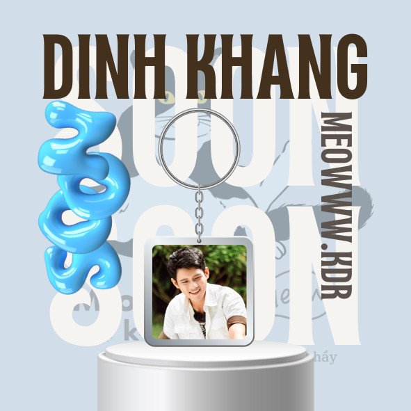 móc khoá/keyring diễn viên Nguyễn Đình Khang phim Mưa Đỏ