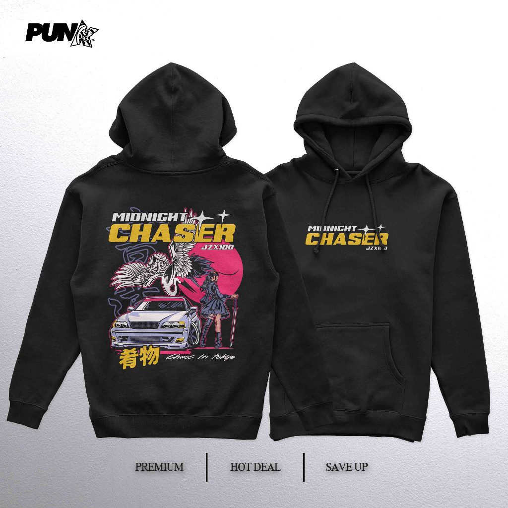 [Áo hoodie đồ họa] Midnight Chaser Custom Design (xs-2xl) Đen