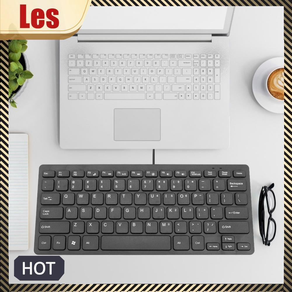 K1000 10 inch Siêu Mỏng 78 Phím Bàn Phím Có Dây Mini Slim USB Bàn Phím Bàn Phím PC Cho PC Máy Tính L