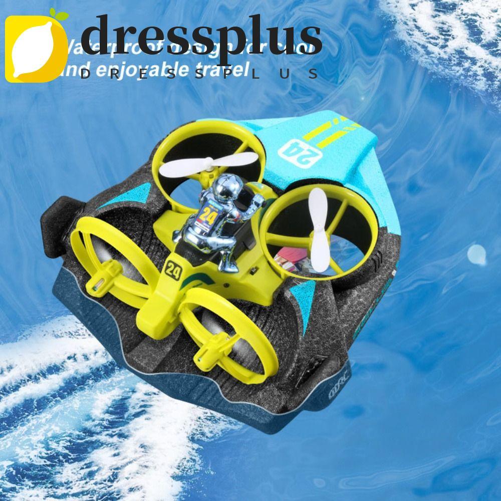 DRESSPLUS Mini RC Máy bay, EPP Foam Sea Land Air Flight 3 trong 1 Quadcopter Boat, Mô hình mini Điều