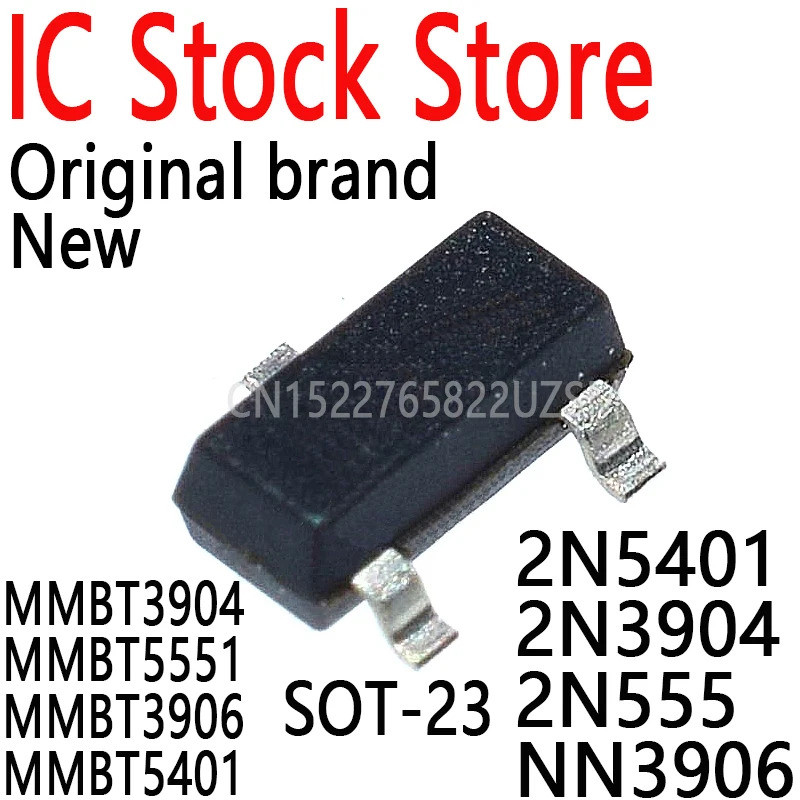 5 CÁI MMBT3904 MMBT5551 MMBT3906 MMBT5401 2N5401 2N3904 2N555 NN3906 sot chip ic