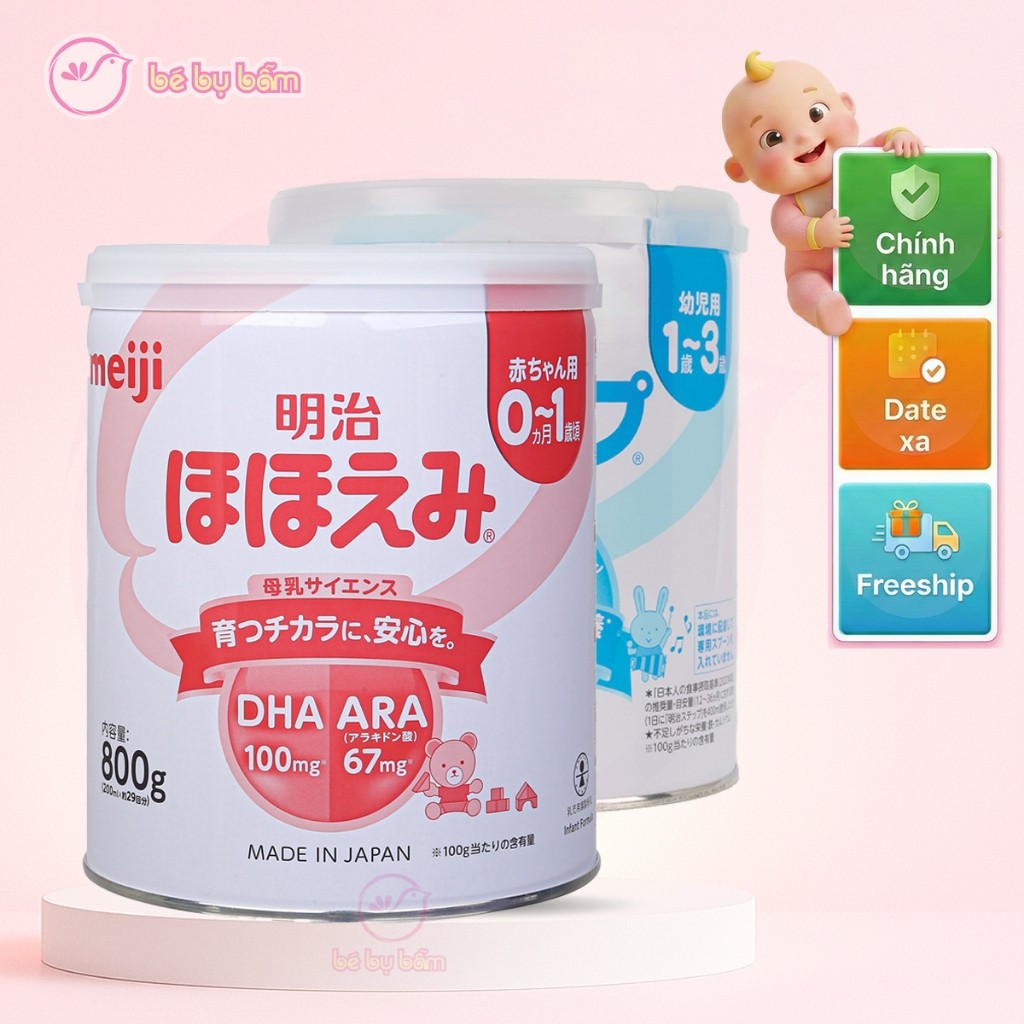 ❤️ [CÓ TEM PHỤ] Sữa Meiji Nội Địa Nhật chính hãng cho bé, Date mới, mẫu mới, số 0, 9, 1-3