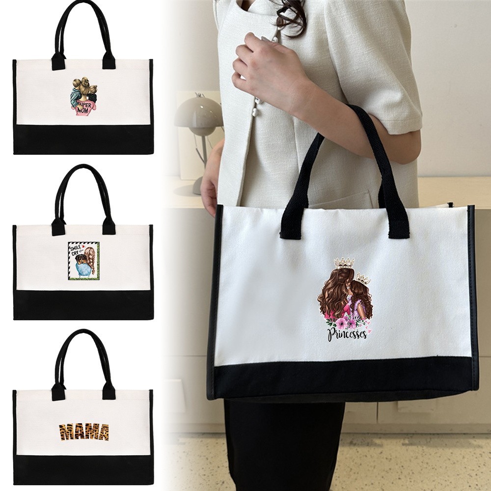 Hot Handbag  Jute Tote Bag Shopping Bag Waterproof Linen Large Capacity Bag for Women Shopper Handba
