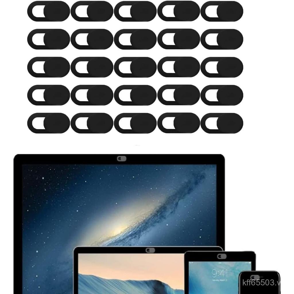 25 Chiếc Webcam Đen, 0.7 Mm Siêu Mỏng Camera Bảo Mật Cho Laptop Điện Thoại PC, Chất Liệu ABS Ellipse