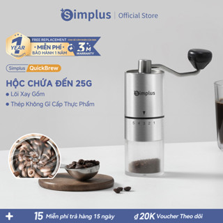 Simplus Máy Xay Hạt Cà Phê Cầm Tay Xay Thủ Công 20g Màu Inox MDJH002 - Bảo Hành 1 Năm 1 Đổi 1