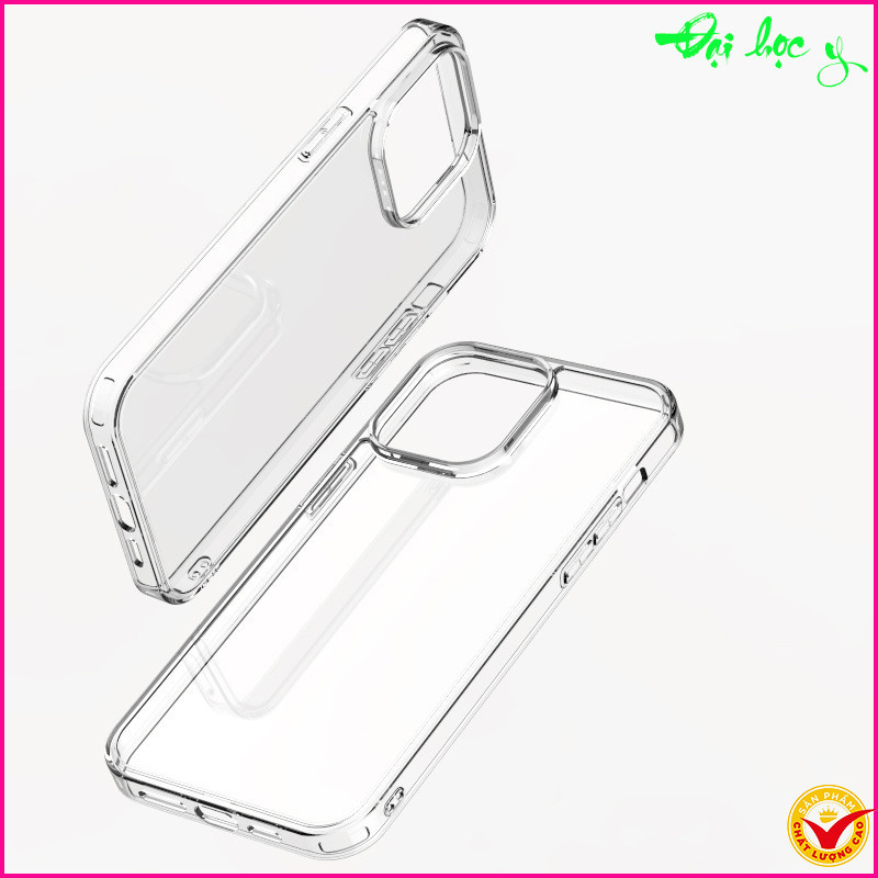 Ốp lưng cứng trong suốt IP 17/ IP 17 Pro/ IP 17 ProMax/ IP 17 Air... Acrylic hạn chế ố màu