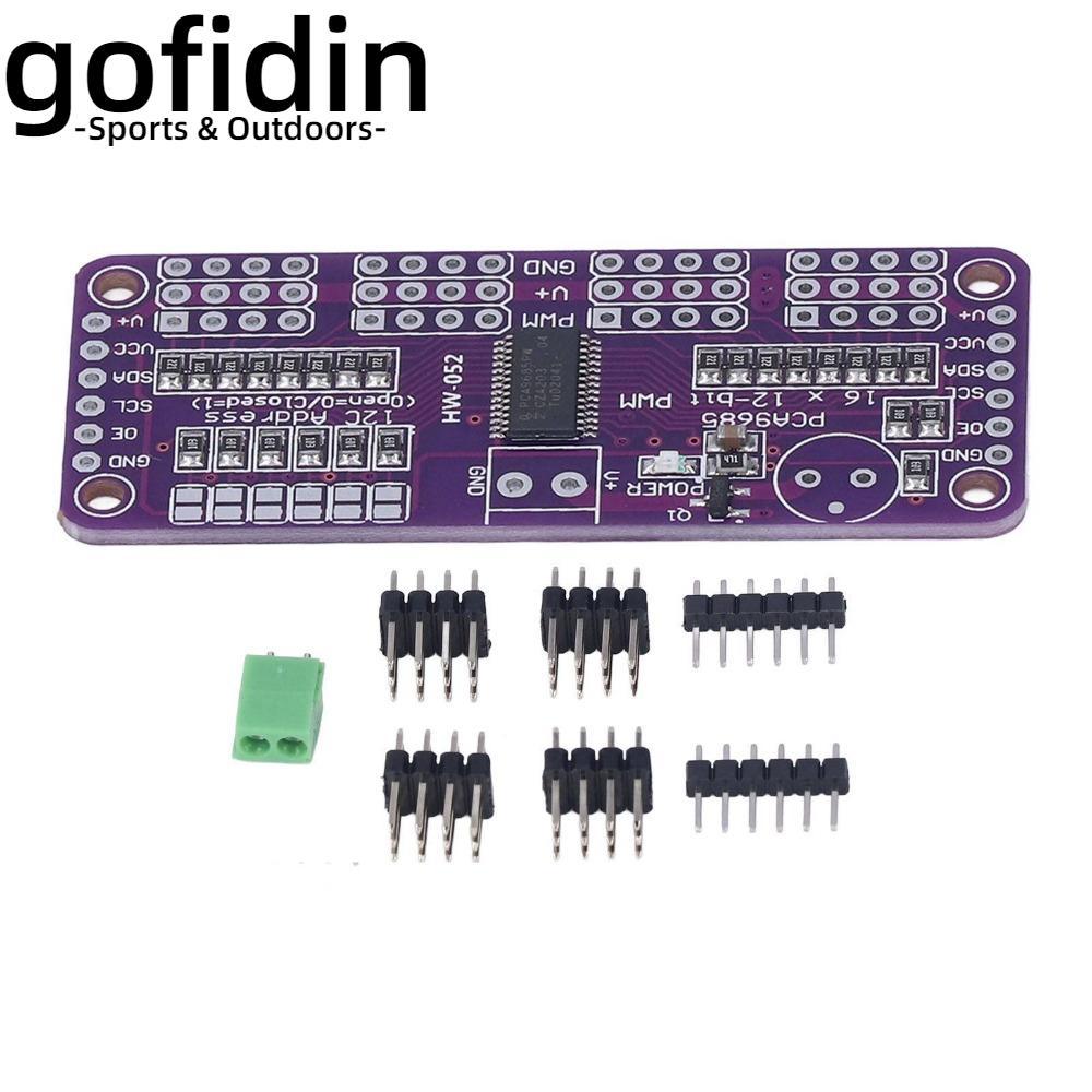 Mô-đun điều khiển Pm GOFIDIN, Trình điều khiển động cơ Servo 12 Bit PCA9685, Bộ điều khiển kênh 16 k