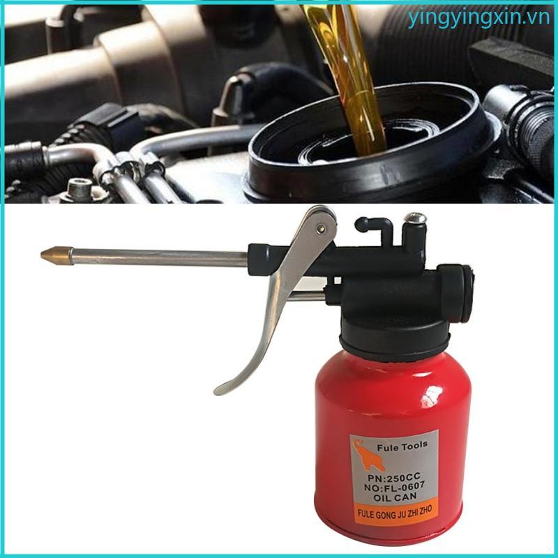 YIN Spout Thumb Pump Workshop Oiler Oil Can Red Pressure Oiler Grease Pump