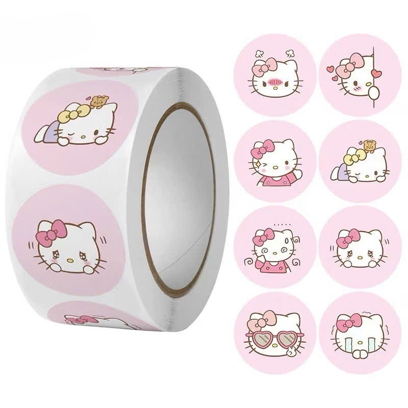 Sticker Cuộn 500 Hình Dán Hoạt Hình, Khen Thưởng Ngộ Nghĩnh, Trang Trí Sổ, Vở...