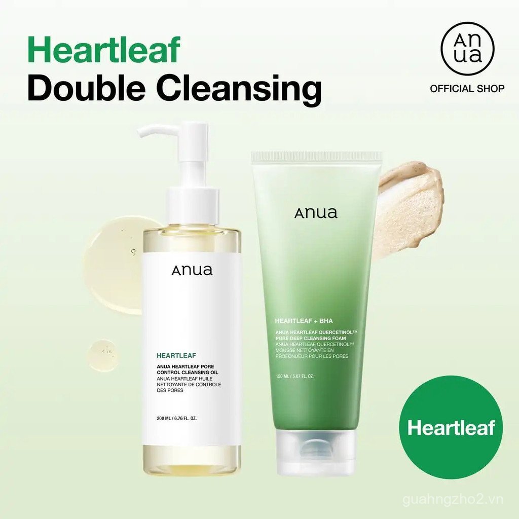 [Anua Official] Duo Sữa Rửa Mặt Đôi Viral 100M | Dầu làm sạch lỗ chân lông & Sữa rửa mặt tẩy tế bào 