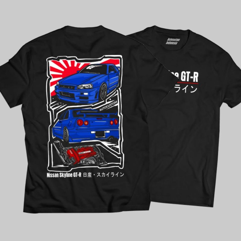 Áo thun Nissan Skyline Gtr R34 Jersey