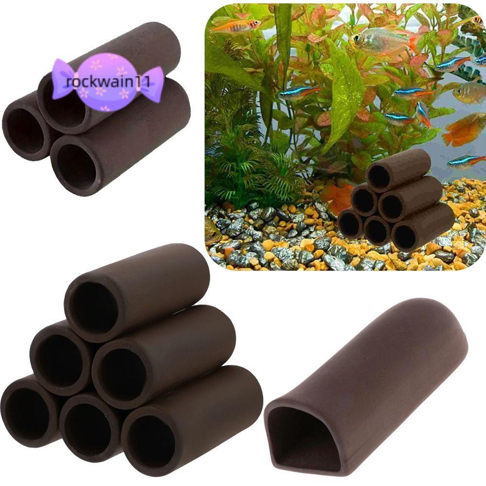 ROCKWAIN11 Nơi trú ẩn bể cá, Nhà gốm giấu phòng Hang cá bể cá, Chơi giống mái hiên Nơi trú ẩn Thiết 