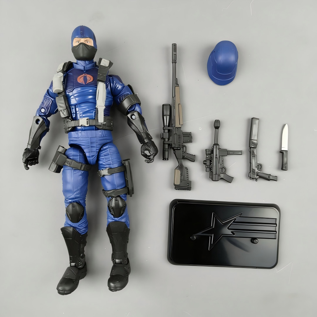 6 Inch G.I Joe GI Joe Phân Loại Series Retro Mắt Rắn Cardback Cobra Trooper Enermy Nhân Vật Hành Độn