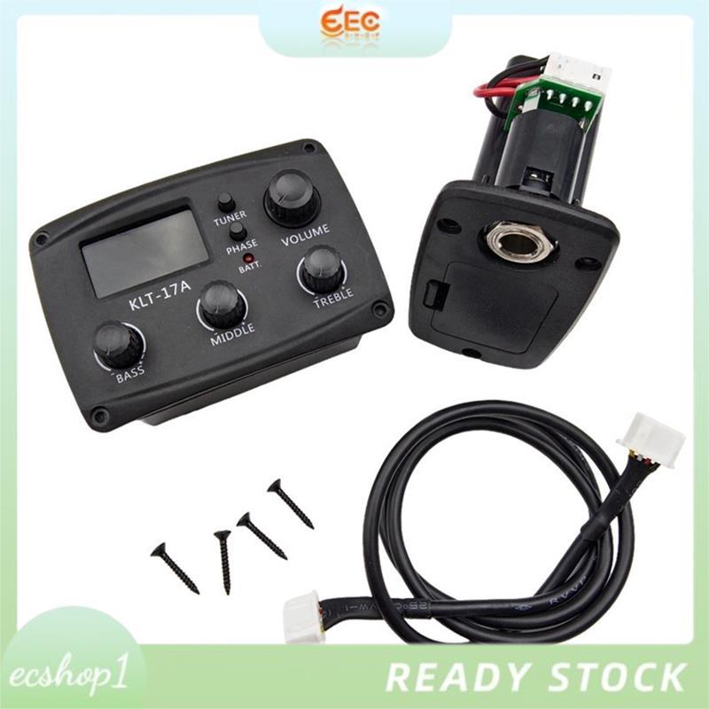 [ecshop1.ph] -17A Acoustic Guitar EQ Preamp, với Digital Procedding Tuner 3 Band EQ Equalizer với Tu
