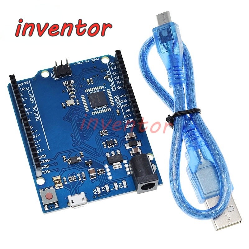 Leonardo R3 Vi Điều Khiển Ban Phát Triển Atmega32u4 Chính Hãng Với Cáp USB Tương Thích Cho Arduino D