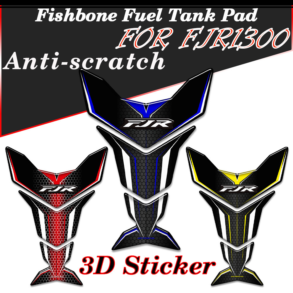 Xe Máy Dán Dành Cho Xe Yamaha FJR1300 FJR 1300 Xe Tăng Miếng Lót Bảo Vệ 3D Miếng Dán Decal Nhiên Liệ