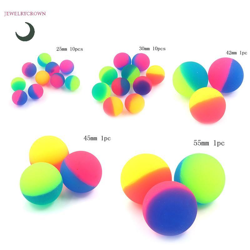 1 / 10 Chiếc Moonlight High Bounce Ball Co Giãn Juggling Jumping Balls Bouncing Ball Đồ Chơi Ngoài T